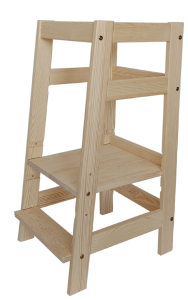 Lernturm Lerntower Tritthocker massives Kiefernholz 