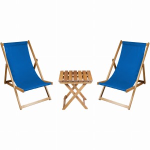 Gartenset aus Geölt Blau