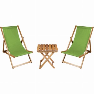 Gartenset aus Geölt Grün