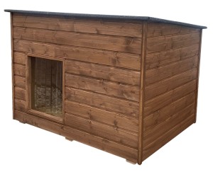 Buda dla Psa Premium Ocieplona Podłoga i Dach 3XL 116x91 Palisander