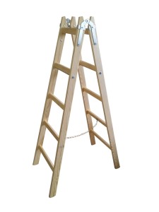 Drewniana Drabina 2x5 Szczeli